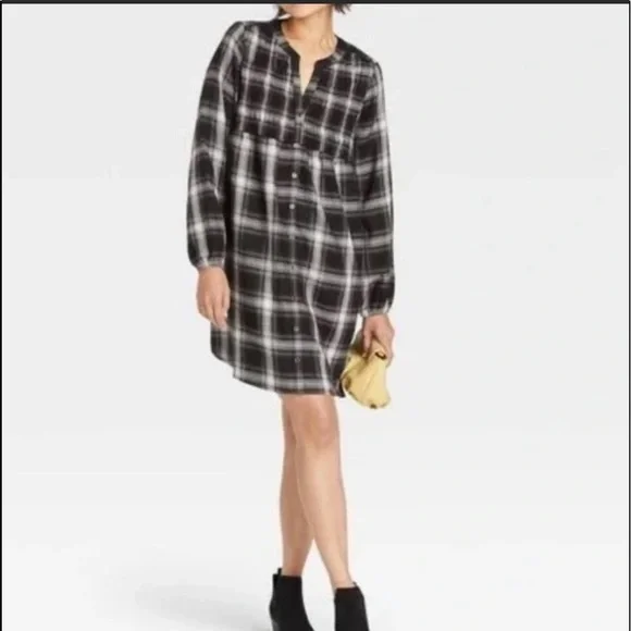 knox rose black dress Knox Rose Maxi Dress Women S Black Long Sleeve Ruffle Neck Pleated A-Line Modest